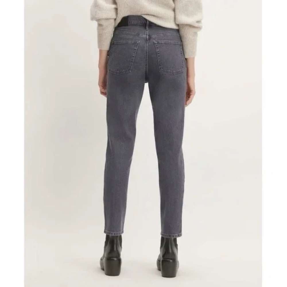 EVERLANE - Curvy Cheeky Straight Skinny Jeans Black Gray Wash Size 23 - Picture 4 of 9